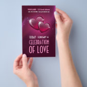 キャンディハートバレンタインデーパーティー チラシ (ハンドル)