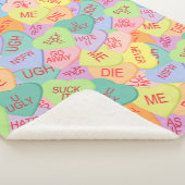 キャンディハートパターン – SFW シェルパブランケット (3/4)