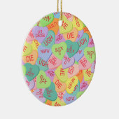 キャンディハートパターン – SFW セラミックオーナメント (右)