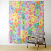 キャンディハートパターン – SFW タペストリー (インサイチュ)