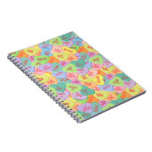 キャンディハートパターン – SFW ノートブック (右側)