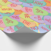 キャンディハートパターン – SFW ラッピングペーパー (角)