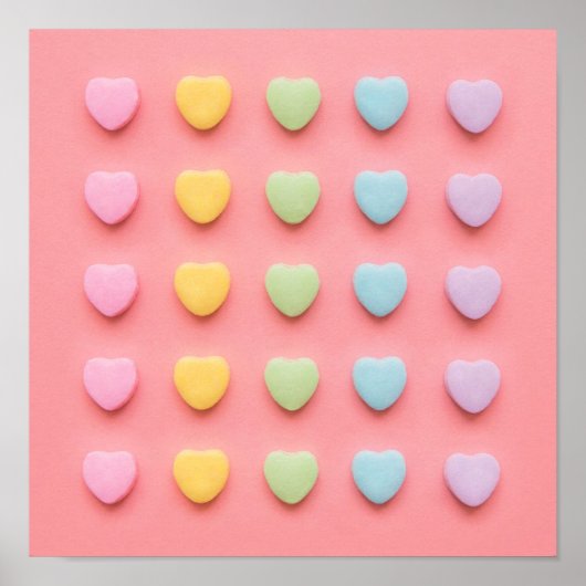 キャンディハートポートレート ポスター (正面)