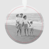 キャンディハートメリークリスマス名年写真 オーナメント (裏面)