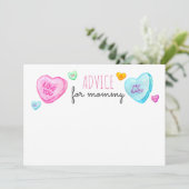 キャンディハートヴァレンティーンズデイアドバイスfor mommy card 招待状 (スタンド正面)