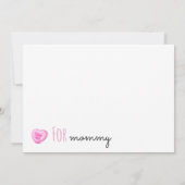 キャンディハートヴァレンティーンズデイアドバイスfor mommy card 招待状 (裏面)