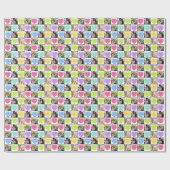 キャンディハート写真バレンタインデー ラッピングペーパー (フラット)