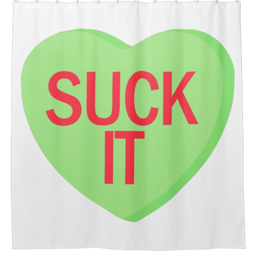 キャンディハート吸- IT シャワーカーテン (正面)