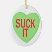 キャンディハート吸- IT セラミックオーナメント (右)