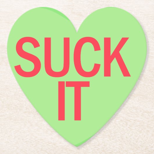 キャンディハート吸- IT ペーパーコースター (正面)