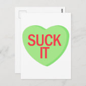 キャンディハート吸- IT ポストカード (正面/裏面)