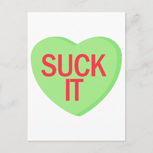 キャンディハート吸- IT ポストカード (正面)