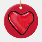 キャンディハート1オーナメント セラミックオーナメント (裏面)