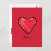 キャンディハート1ラブポストカード ポストカード (正面/裏面)