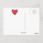 キャンディハート1ラブポストカード ポストカード (裏面)