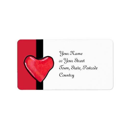 キャンディハート1住所 シール (正面)