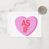 キャンディハート - そんなわけない ノートカード (正面/裏面インサイチュ)