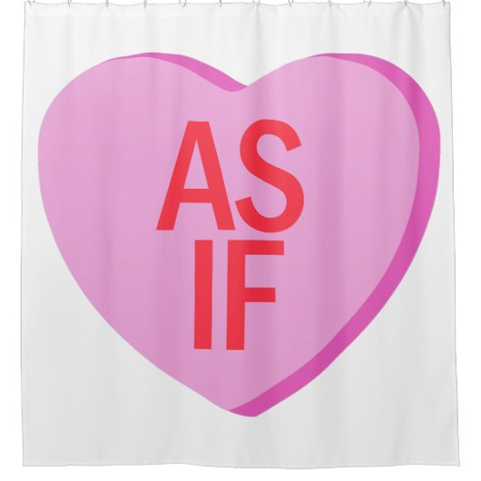 キャンディハート- もし AS シャワーカーテン (正面)
