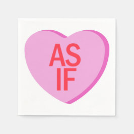 キャンディハート- もし AS スタンダードカクテルナプキン