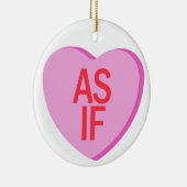 キャンディハート- もし AS セラミックオーナメント (右)