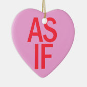 キャンディハート- もし AS セラミックオーナメント (右)