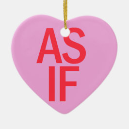 キャンディハート- もし AS セラミックオーナメント