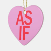 キャンディハート- もし AS セラミックオーナメント (左)