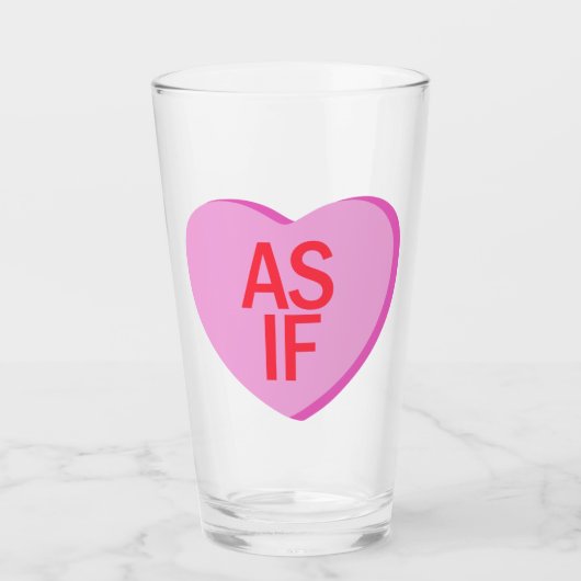 キャンディハート- もし AS タンブラーグラス (正面)