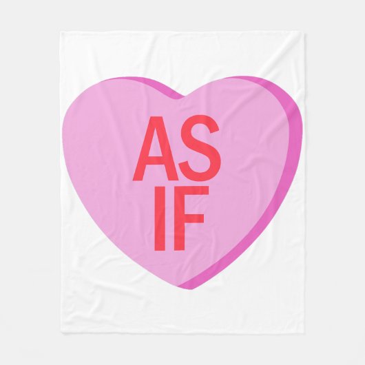 キャンディハート- もし AS フリースブランケット (正面)