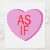 キャンディハート- もし AS ワインラベル (シングルラベル)