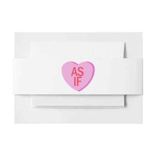 キャンディハート- もし AS 招待状ベリーバンド (正面例)