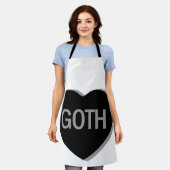 キャンディハート-ゴシック エプロン (着用した状態)