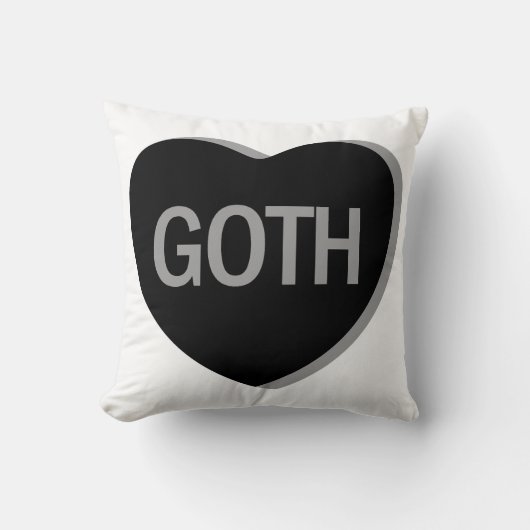 キャンディハート-ゴシック クッション (正面)
