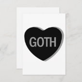 キャンディハート-ゴシック サンキューカード (正面/裏面)