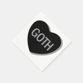 キャンディハート-ゴシック スタンダードカクテルナプキン (角)