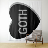 キャンディハート-ゴシック タペストリー (インサイチュ)