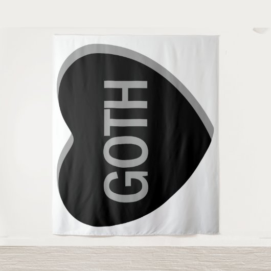 キャンディハート-ゴシック タペストリー (正面)