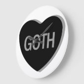 キャンディハート-ゴシック ラージ壁時計 (傾斜)