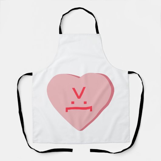 キャンディハート – デビル顔 エプロン (正面)