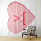 キャンディハート – デビル顔 タペストリー (インサイチュ)