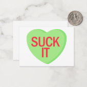 キャンディハート - 吸え ノートカード (正面/裏面インサイチュ)