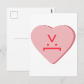 キャンディハート - 悪魔の顔 ポストカード (正面/裏面)