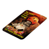 キャンディバケツの下の猫 マグネット (左側)