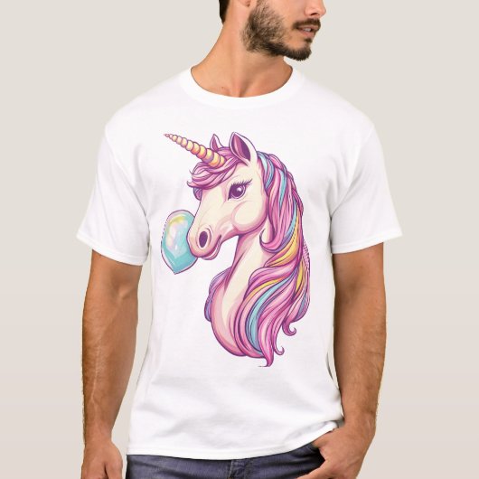 キャンディバブルユニコーン (1) Tシャツ (正面)
