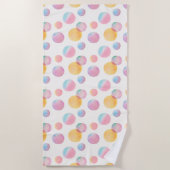 キャンディバブル鮮やかビーチタオル ビーチタオル (正面)