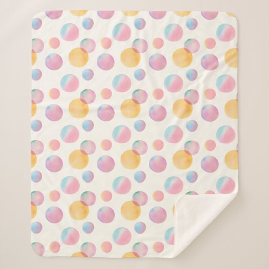 キャンディバブルSherpa毛布 シェルパブランケット (正面)