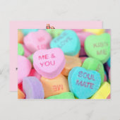 キャンディバレンタインハート ポストカード (正面/裏面)