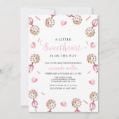 キャンディバレンタインリトルスウィートベビーシャワー 招待状 (正面)