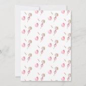 キャンディバレンタインリトルスウィートベビーシャワー 招待状 (裏面)