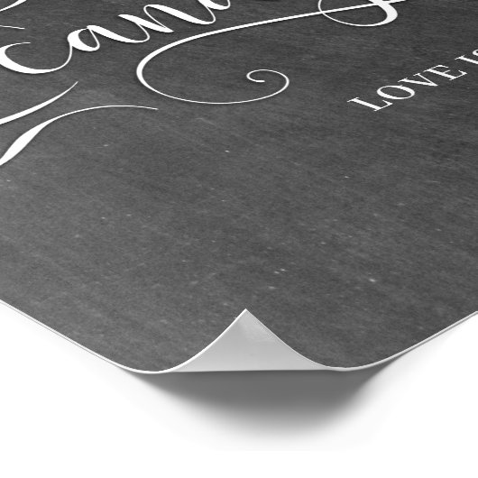 キャンディバーウェディングデイサイン ポスター (角)